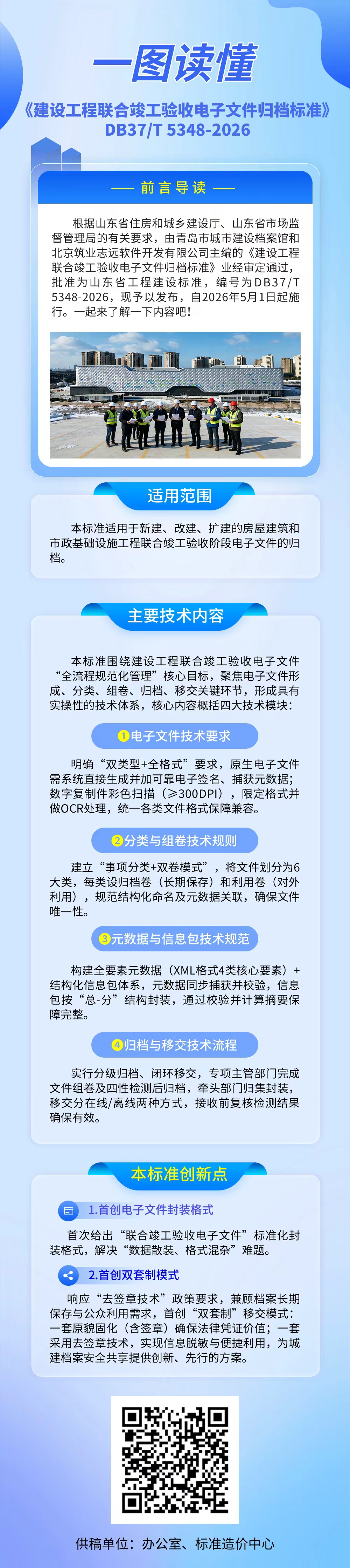 一图读懂 《建设工程联合竣工验收电子文件归档标准》