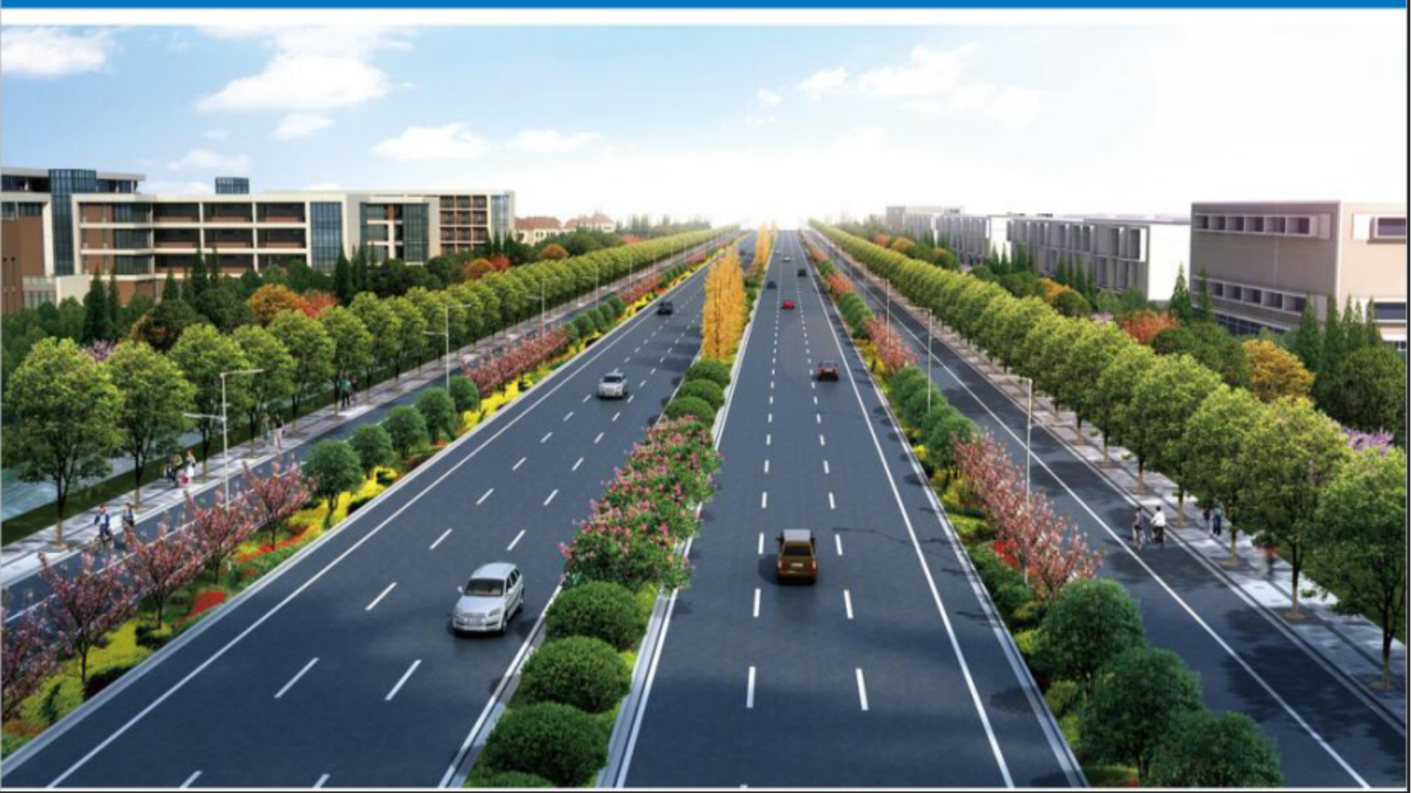 临沂市中环东线（联邦路）电力改迁、交通工程、交通监控、道路绿化及支路硬化工程，全长5463m